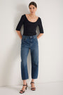 Cath x WYSE Margot Ballet Top - Black