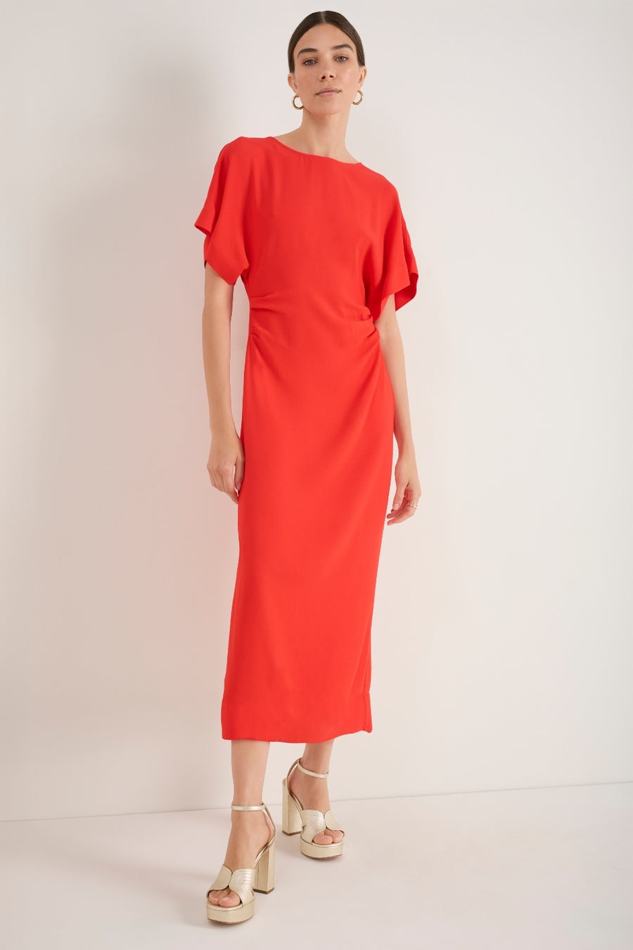 Cath x WYSE Vivienne Dress - Tomato Red