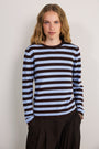 Cath x WYSE Brigitte Jumper - Chocolate/Sky Blue