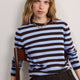 Cath x WYSE Brigitte Jumper - Chocolate/Sky Blue