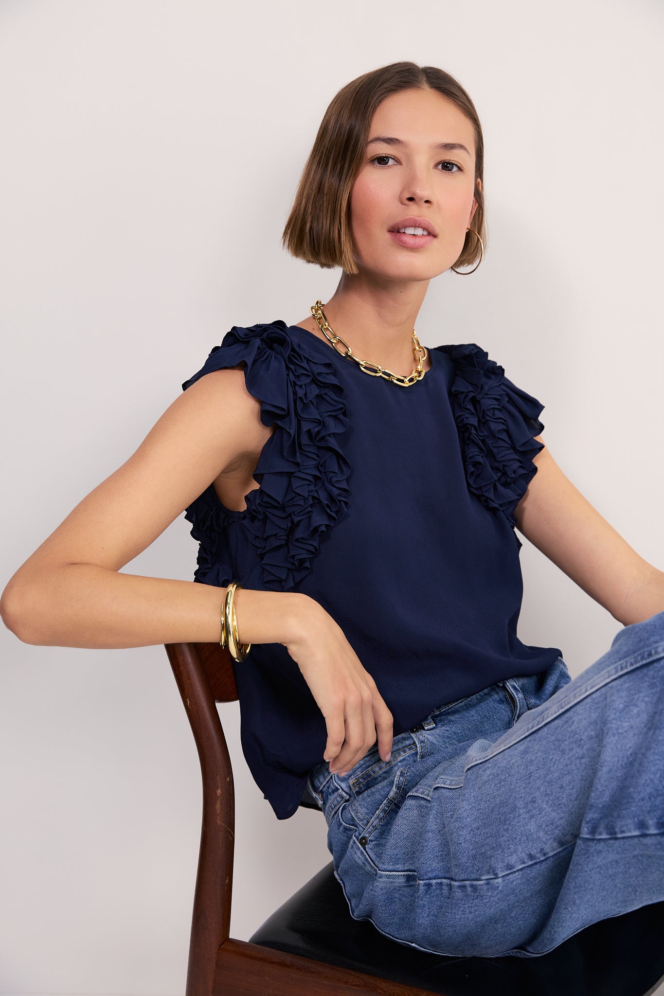 Cath x WYSE Antibes Top - Midnight