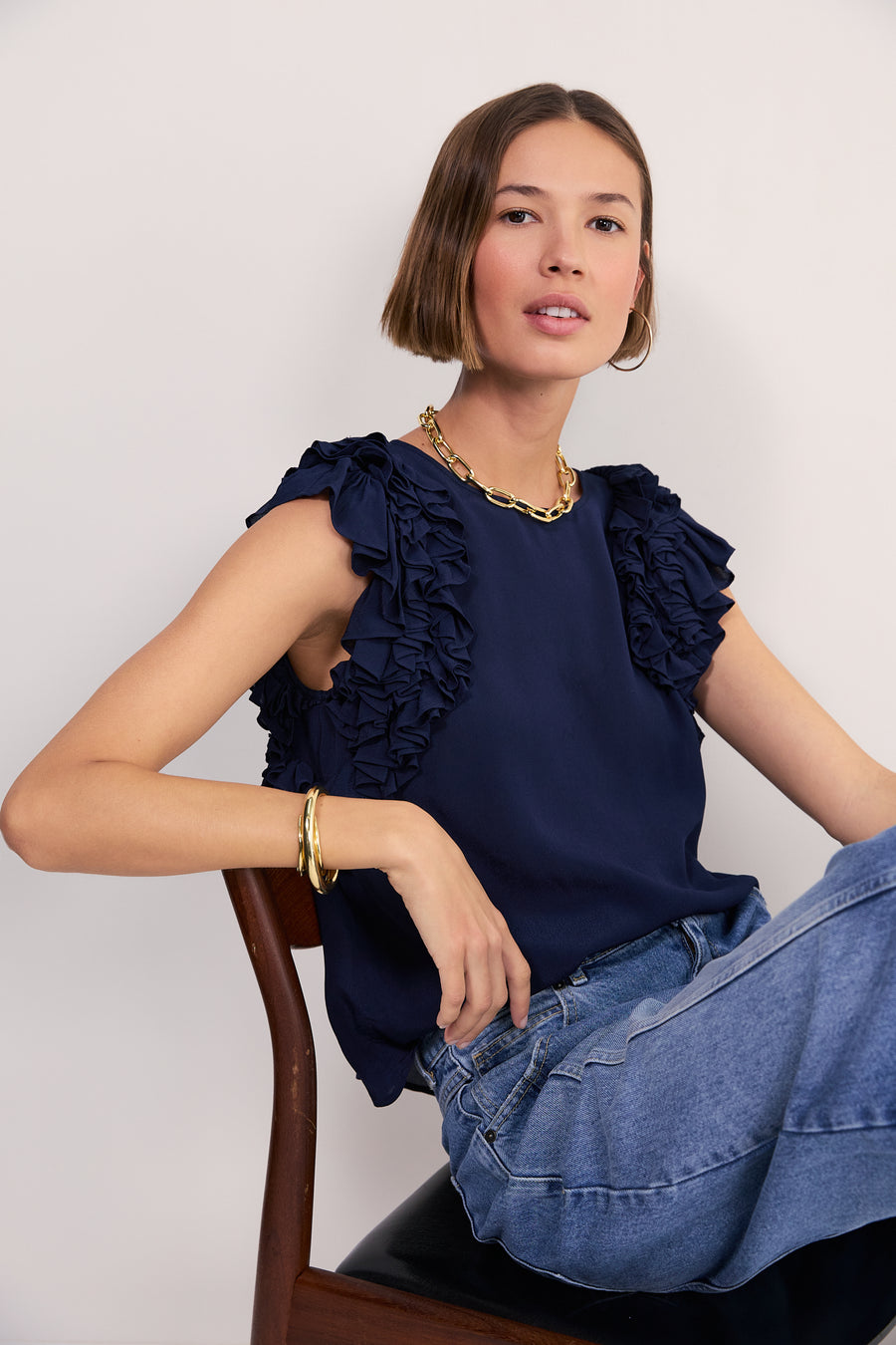 Cath x WYSE Antibes Top - Midnight