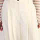 Cath x WYSE Audrey Pleat Front Trouser - Cream