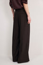 Cath x WYSE Audrey Wool Blend Trouser - Chocolate