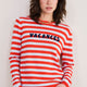 Cath x WYSE Brigitte Jumper - Blue/Red Stripe