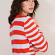 Cath x WYSE Brigitte Jumper - Blue/Red Stripe