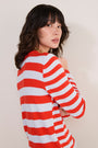 Cath x WYSE Brigitte Jumper - Blue/Red Stripe