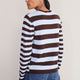 Cath x WYSE Brigitte Jumper - Chocolate/Sky Blue