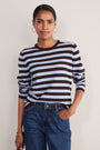 Cath x WYSE Brigitte Jumper - Chocolate/Sky Blue