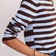 Cath x WYSE Brigitte Jumper - Chocolate/Sky Blue