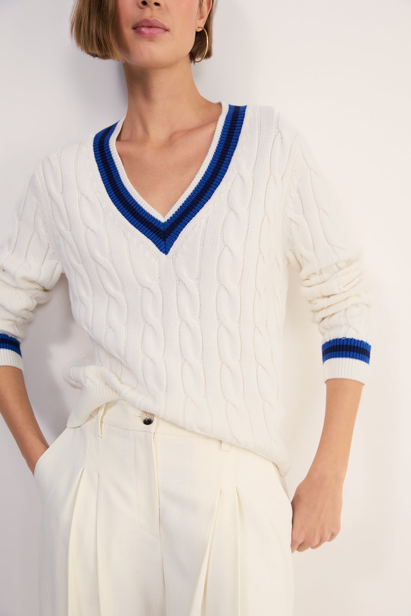 Cath x WYSE Cannes Knit Jumper - Ivory
