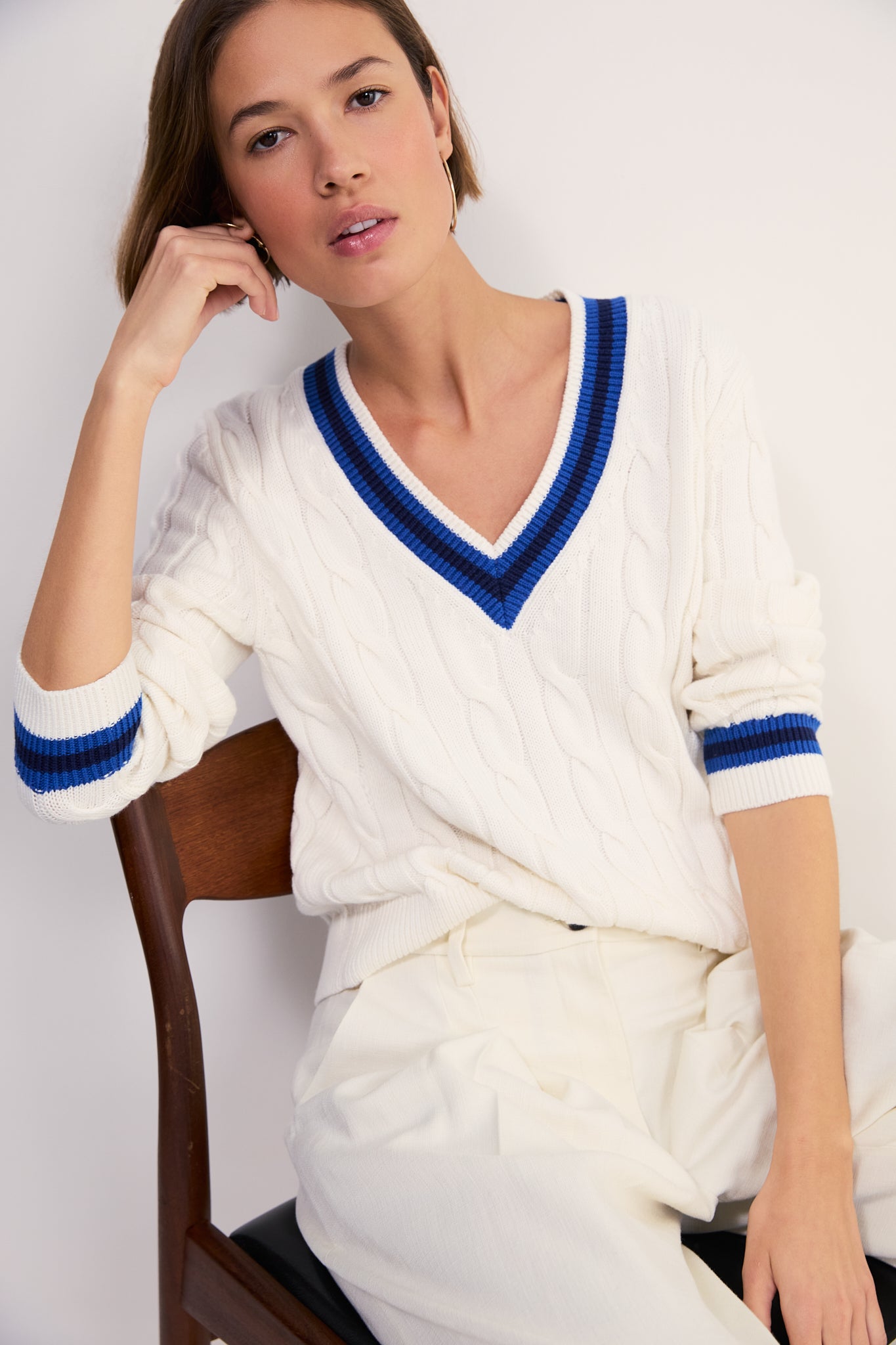 Cath x WYSE Cannes Knit Jumper - Ivory