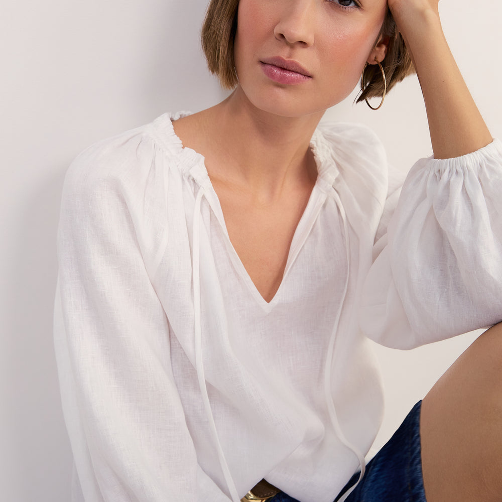 Cath x WYSE Etoile Blouse - White