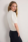Cath x WYSE Gabrielle Tie Knit Top - Ivory