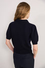 Cath x WYSE Gabrielle Tie Knit Top - Midnight
