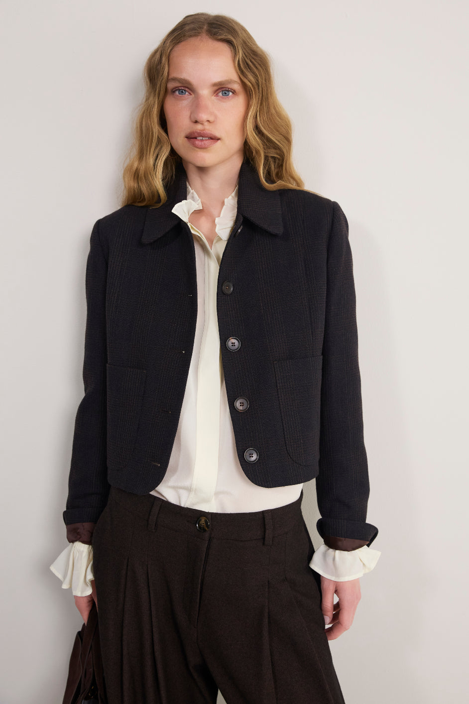 Cath x WYSE Jackie Jacket - Chocolate Check