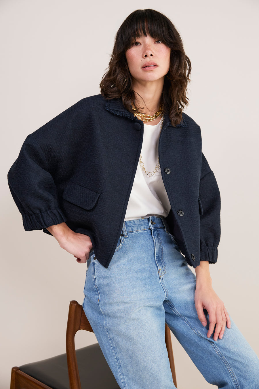 Cath x WYSE Marseille Jacket - Midnight