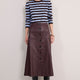 Cath x WYSE Miranda Leather Skirt - Oxblood