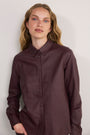 Cath x WYSE Priestly Leather Shirt - Oxblood