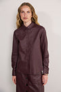 Cath x WYSE Priestly Leather Shirt - Oxblood