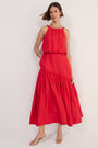 Cath x WYSE Riviera Dress - Red Pop