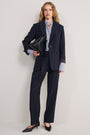 Cath x WYSE Tess Wool Blend Tailored Trouser - Midnight