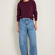 Catrin Cashmere Jumper - Deep Fig