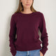Catrin Cashmere Jumper - Deep Fig