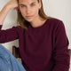 Catrin Cashmere Jumper - Deep Fig