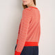 Catrin Jumper - Bitter Orange/Oat Micro Stripe