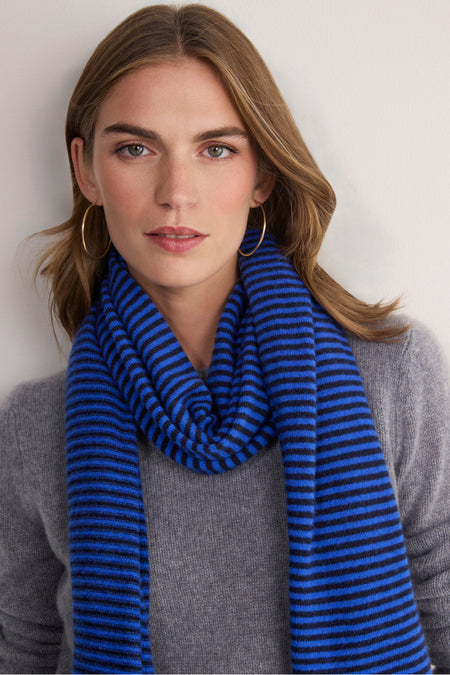 Celina Scarf - Midnight/Cobalt
