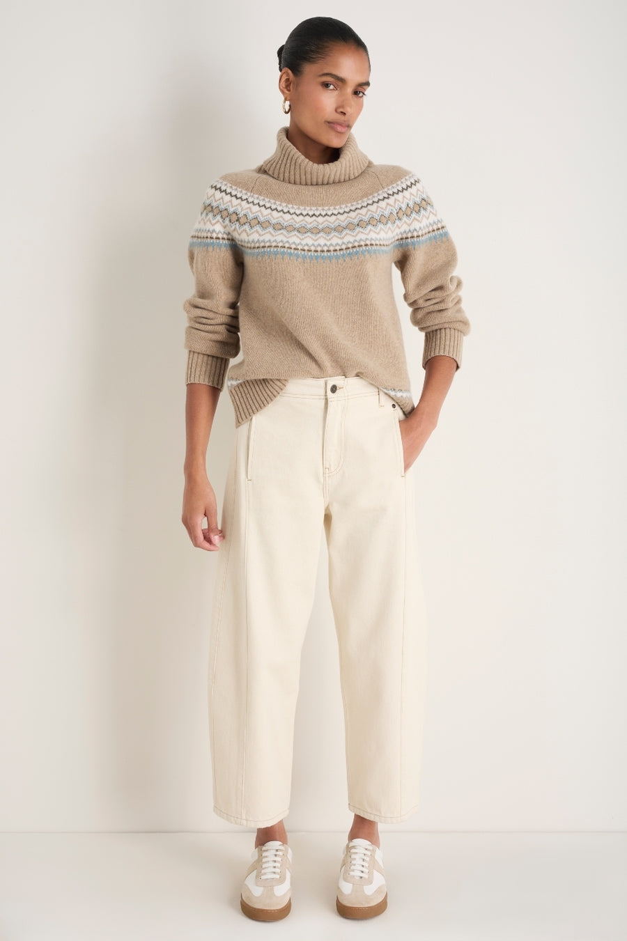 Charlie Horseshoe Jean - Ecru