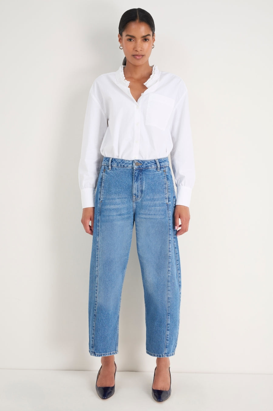 Charlie Horseshoe Jean - Mid Wash