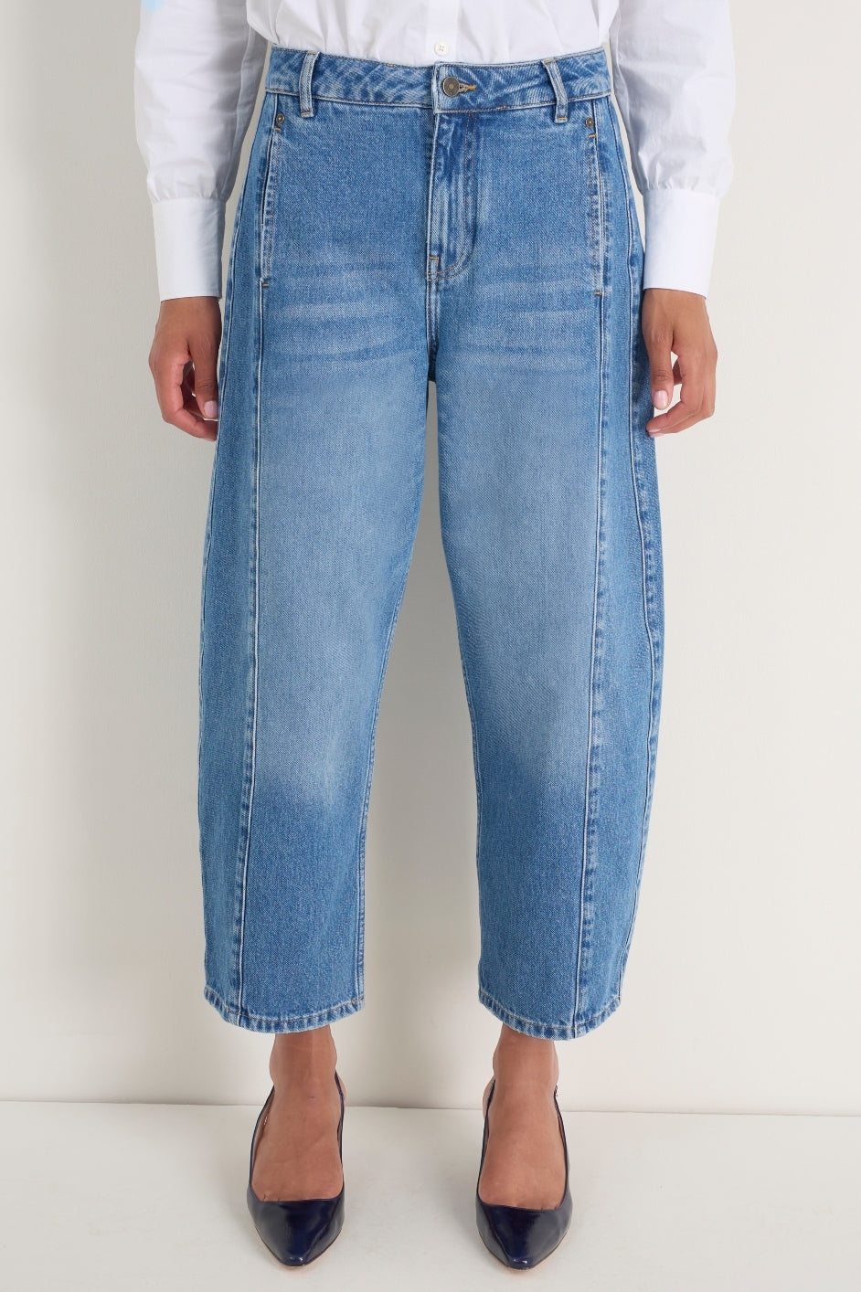 Charlie Horseshoe Jean - Mid Wash