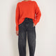 Liana Chunky Crew Neck Jumper - Paprika Orange