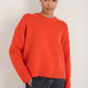 Liana Chunky Crew Neck Jumper - Paprika Orange
