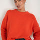 Liana Chunky Crew Neck Jumper - Paprika Orange