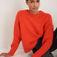 Liana Chunky Crew Neck Jumper - Paprika Orange