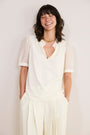 Charlise Short Sleeve Top - Ivory