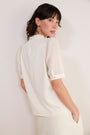 Charlise Short Sleeve Top - Ivory