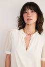 Charlise Short Sleeve Top - Ivory