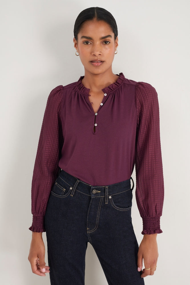 Charlise Top - Deep Fig