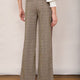 Charlotte Check Trouser - Tan/Plum