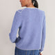 Chrissie Cashmere Jumper - Cobalt/Grey Micro Stripe