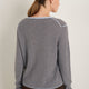 Chrissie Cashmere Jumper - Espresso/Sky Blue Stripe