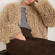 Cameron Shaggy Faux Fur Jacket - Oyster