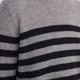 Chrissie Cashmere Jumper - Grey/Black Stripe