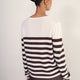 Chrissie Cashmere Jumper - Ivory/Cocoa Stripe