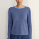 Chrissie Cashmere Jumper - Midnight/Chambray Blue Micro Stripe