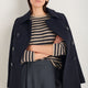 Chrissie Cashmere Jumper - Oat/Charcoal/Metallic Stripe